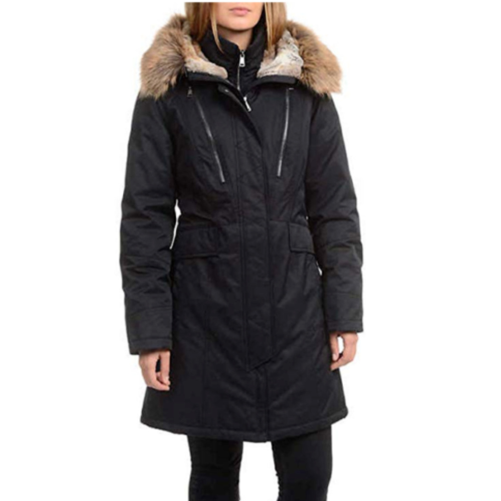 1 Madison Expedition Women's Faux Fur Hooded Parka - Picture 4 of 6